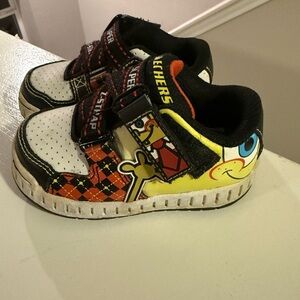 Skechers SpongeBob Baby Shoes - Black and Yellow Size 5